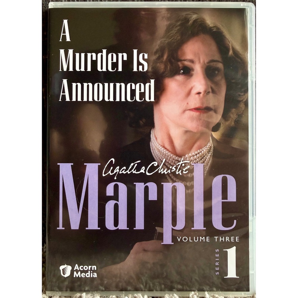 Acorn Media Agatha Christie Marple A Murder Is Announced DVD Series 1 Vol 3
